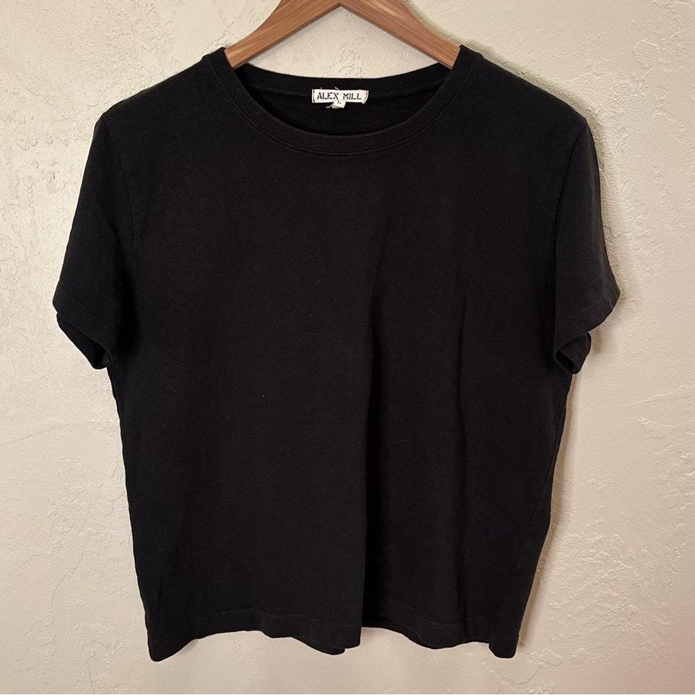Alex Mill Black Short Sleeve Crewneck Tee